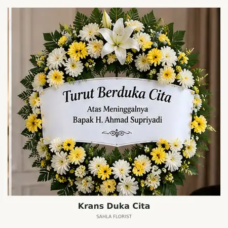 Krans Bunga Duka Sukun